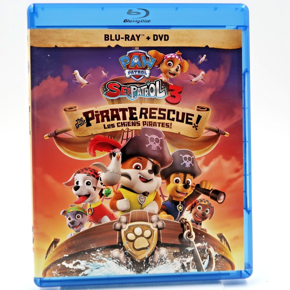 Paw Patrol Sea Patrol The Great Pirate Rescue Blu-ray DVD Max Calinescu G 2019